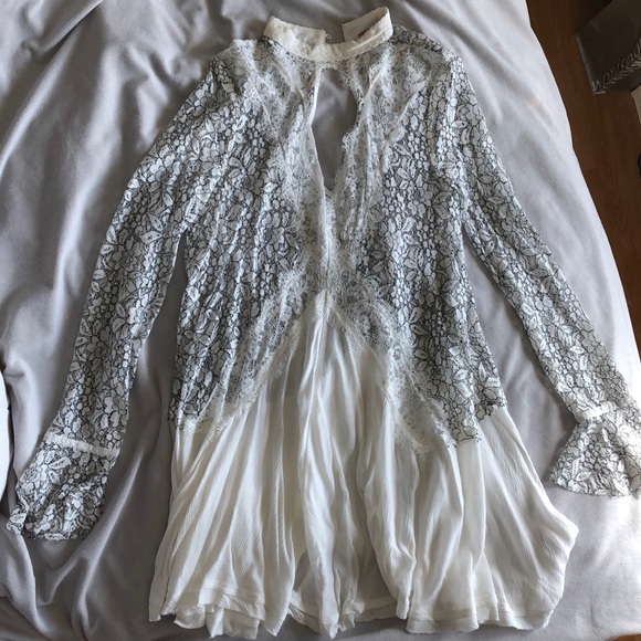 Free People Secret Origins Lace Tunic Top Dress - Picture 4 of 6